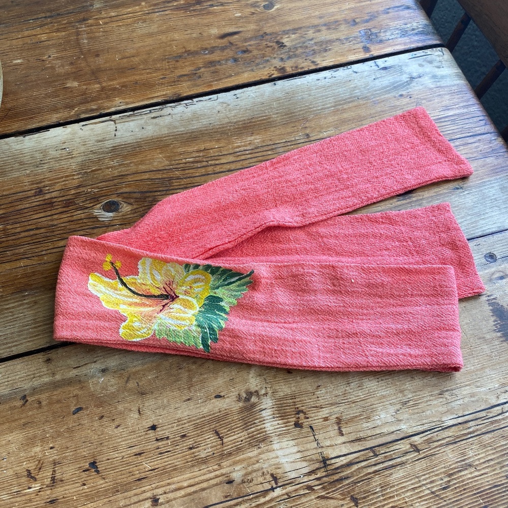 Hand Painted Linen Belt